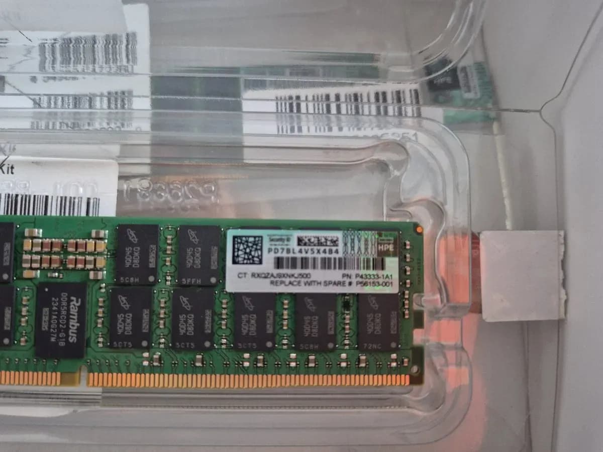 Micron RDIMM 64GB DDR5 5600B 2RX4 reg ECC,