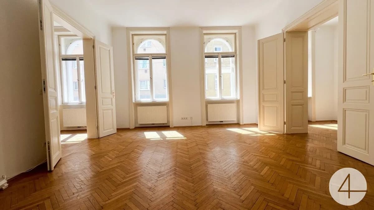 Elegant sanierte 3-Zimmer-Altbauwohnung - 180m zur U4 - in ruhiger Lage