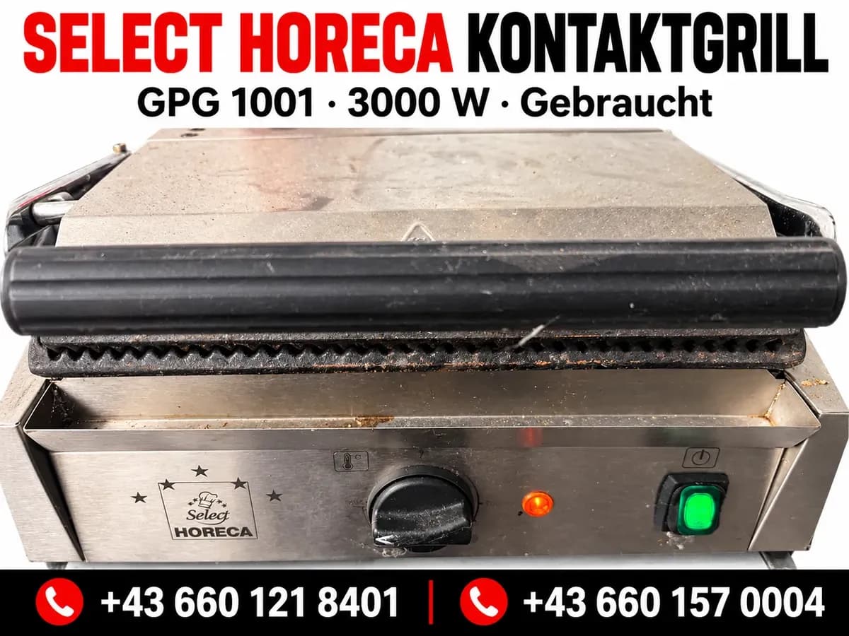 Kontaktgrill Select Horeca GPG 1001 - 3000W