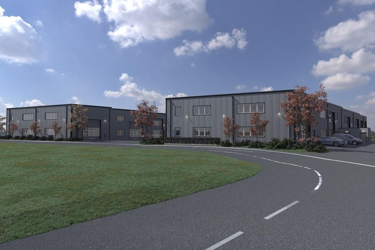 13 neu gebaute Hallen zu verkaufen oder vermieten ab 59 m2 bis 182 m2 - Feritigstellung Sommer 2027
