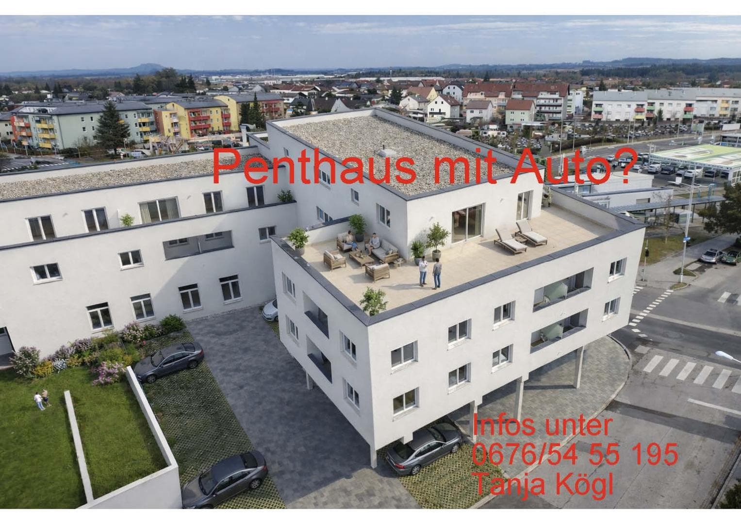 🚗 Jetzt Wohnung sichern & Traumauto gewinnen! 🏡 Modern LIving Traun – Penthaus Top 20 - Bild 1