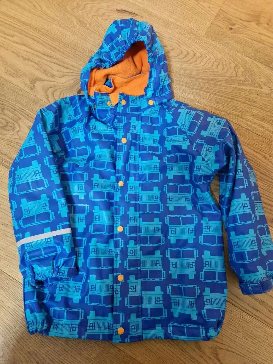 Fleece Regenjacke gr. 128 - Bild 1