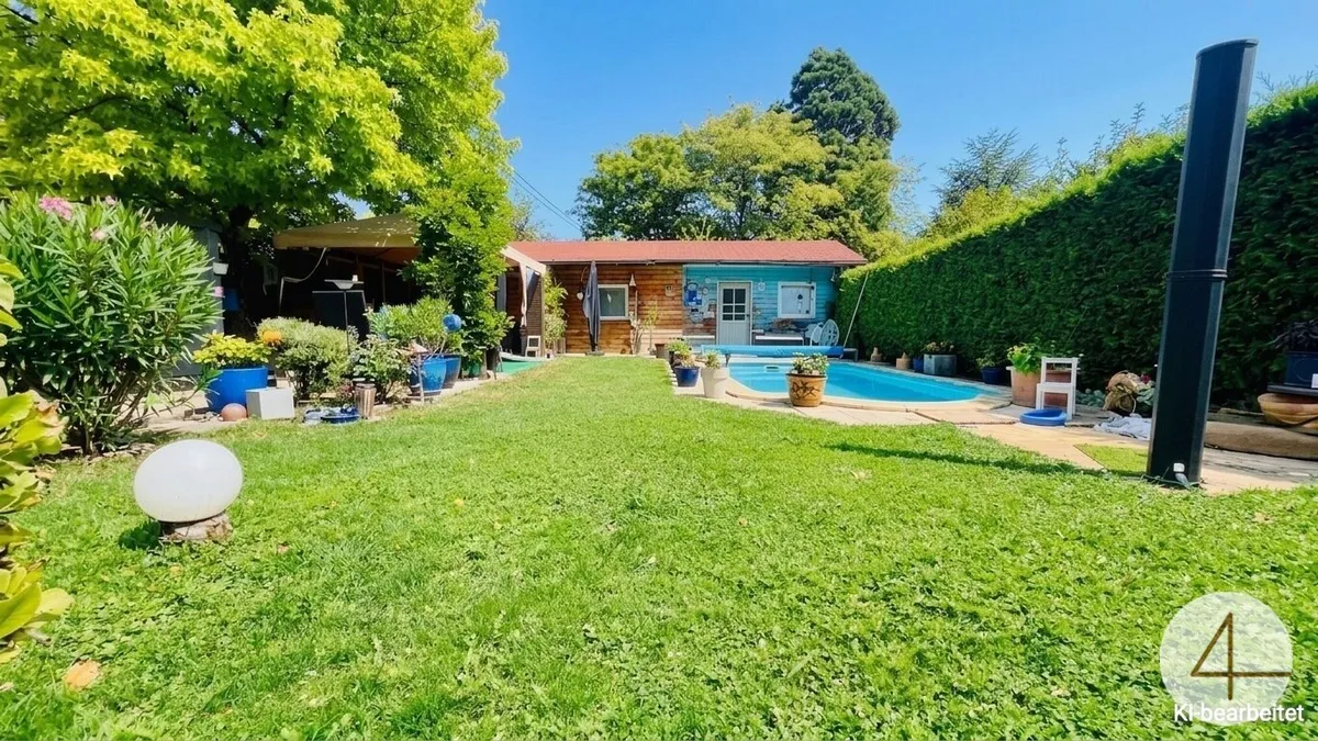 Wohnen am Mühlwasser · Einfamilienhaus mit Pool & Garten · 5 Min. zur U2 · 4 Zimmer · 128 m² · Grünruhelage in der Donaustadt - Bild 1