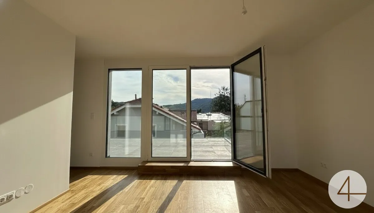 Erstbezug: Modernes Reihenhaus mit Dachterrasse und Kahlenbergblick (reserviert) - Bild 1