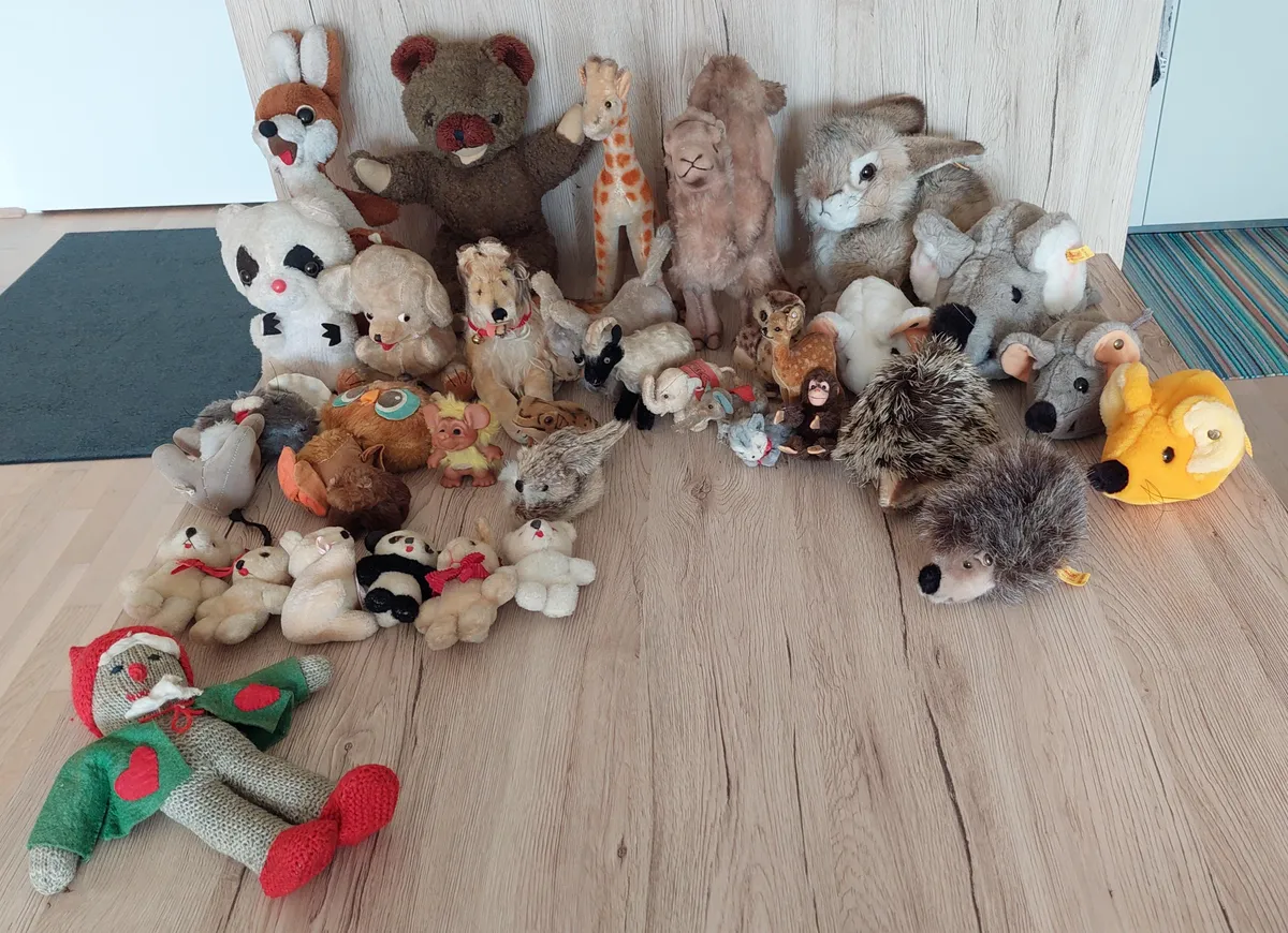 Vintage Stofftiere sowie Steiff Raritäten um 1970 - Einzelpreise ab ca. 5 €