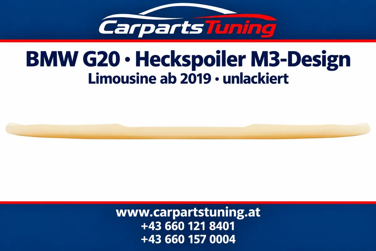 BMW 3er G20 Limousine ab 2019 Heckspoiler M3-Design unlackiert