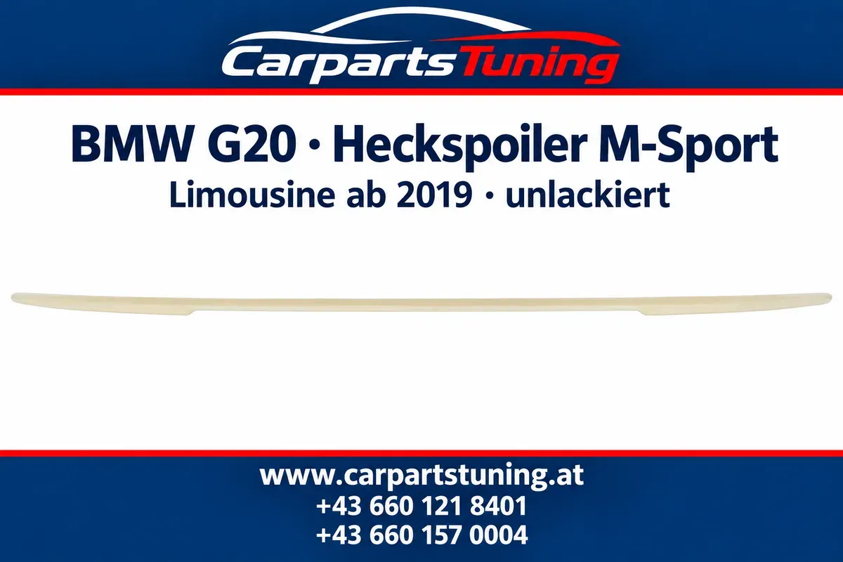 BMW 3er G20 Limousine ab 2019 Heckspoiler M-Sport-Design unlackiert