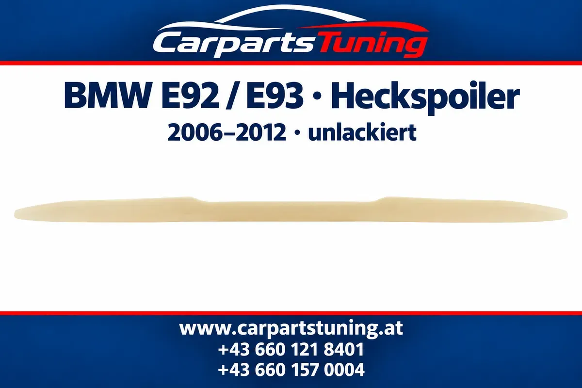 BMW E92 Coupé E93 Cabrio Heckspoiler 2006-2012 unlackiert