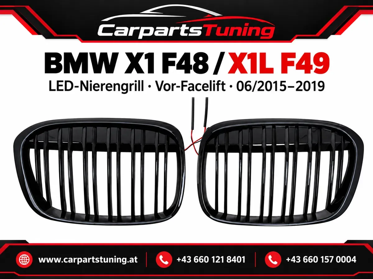 BMW X1 F48 X1L F49 LED Nierengrill 06/2015-2019 Vorfacelift