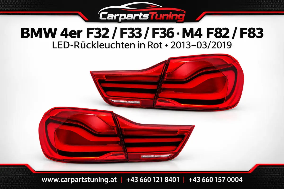 BMW 4er F32 F33 F36 M4 F82 F83 LED Rückleuchten rot 2013-03/2019