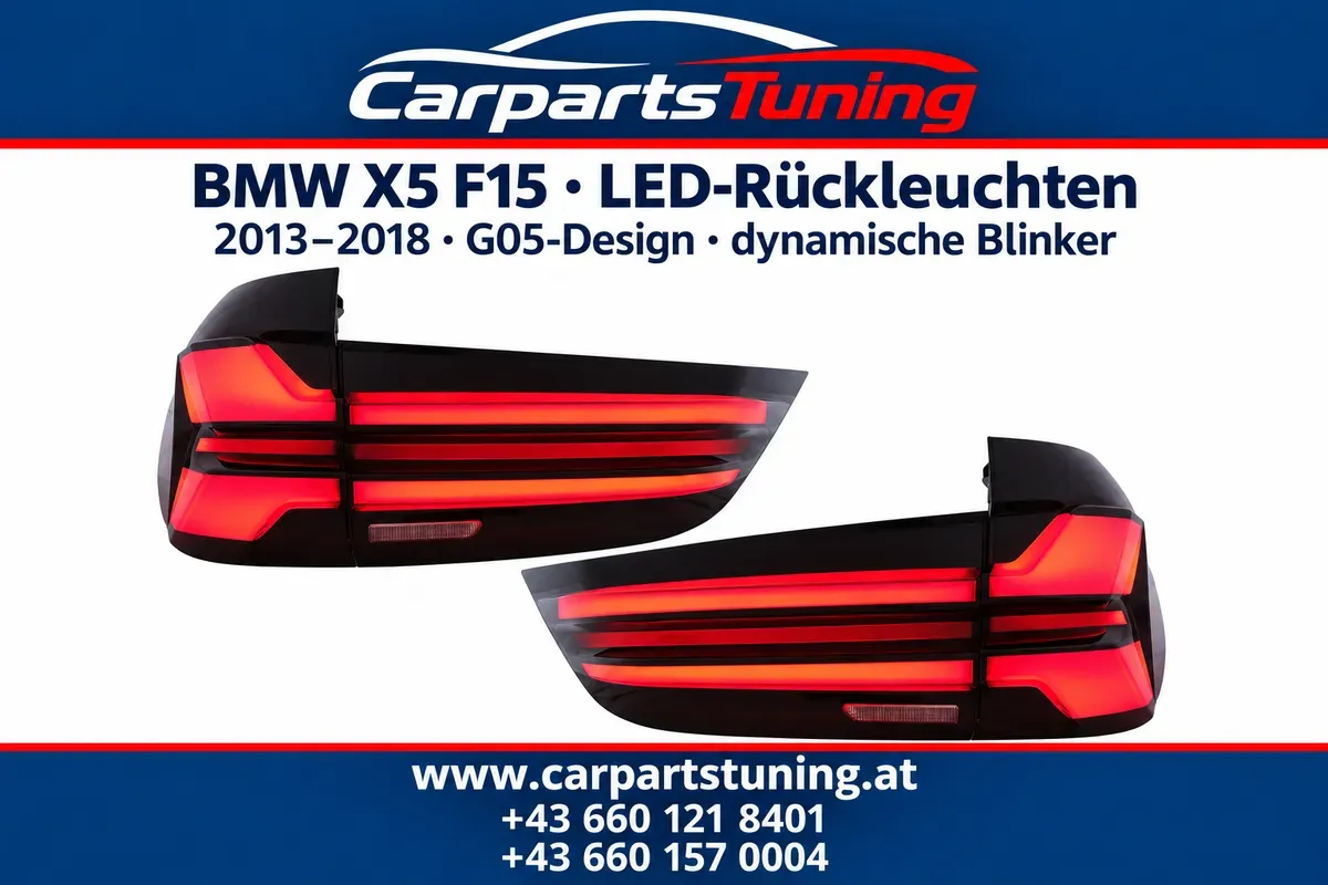 BMW X5 F15 2013-2018 LED-Rückleuchten G05-Design mit dynamischen Blinkern