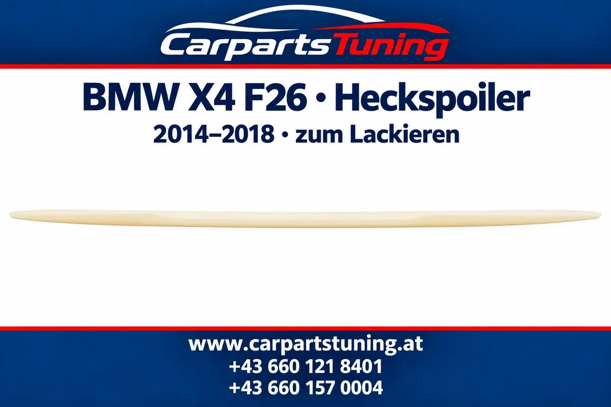 BMW X4 F26 2014-2018 Heckspoiler aus ABS-Kunststoff unlackiert