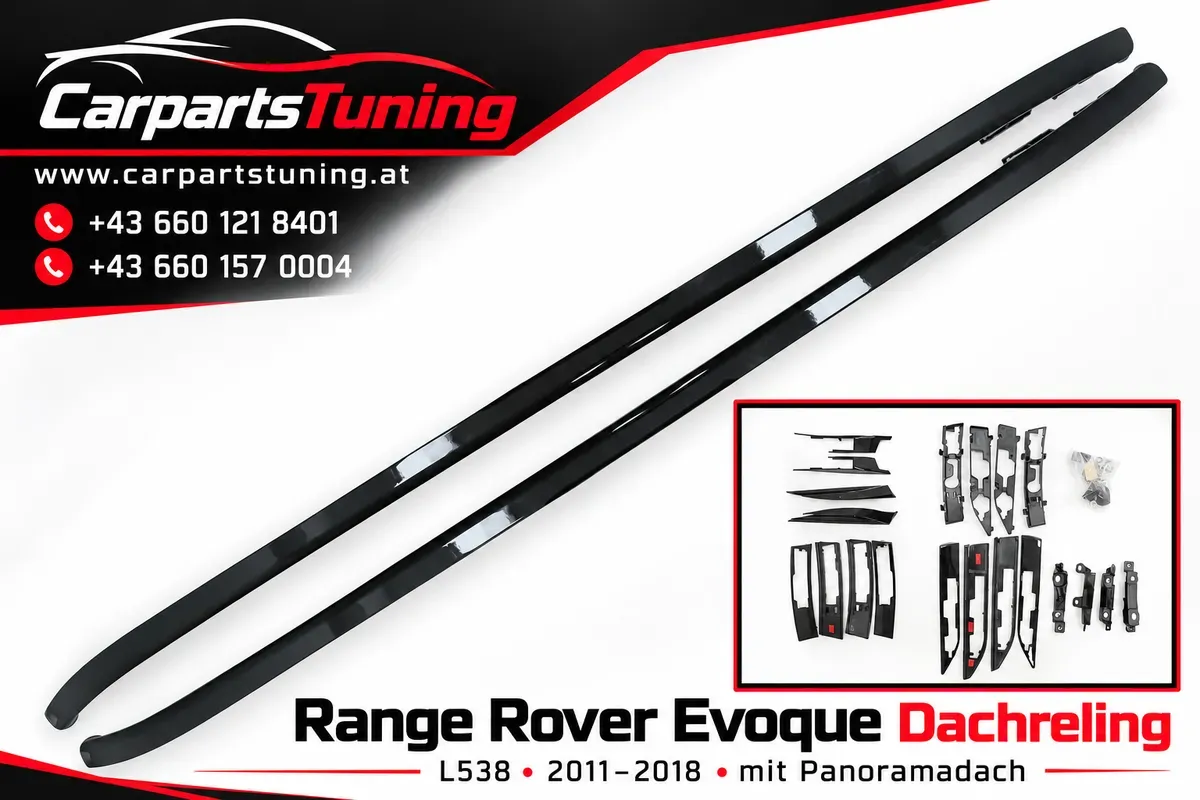 Range Rover Evoque L538 Dachreling 2011-2018 Panoramadach Schwarz glänzend