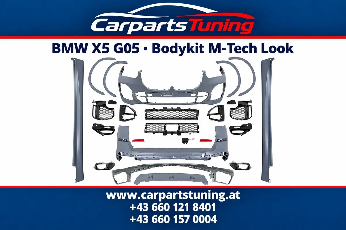BMW X5 G05 2018-2022 Bodykit M-Tech-Look - Stoßstangen, Radlaufblenden, Endrohre