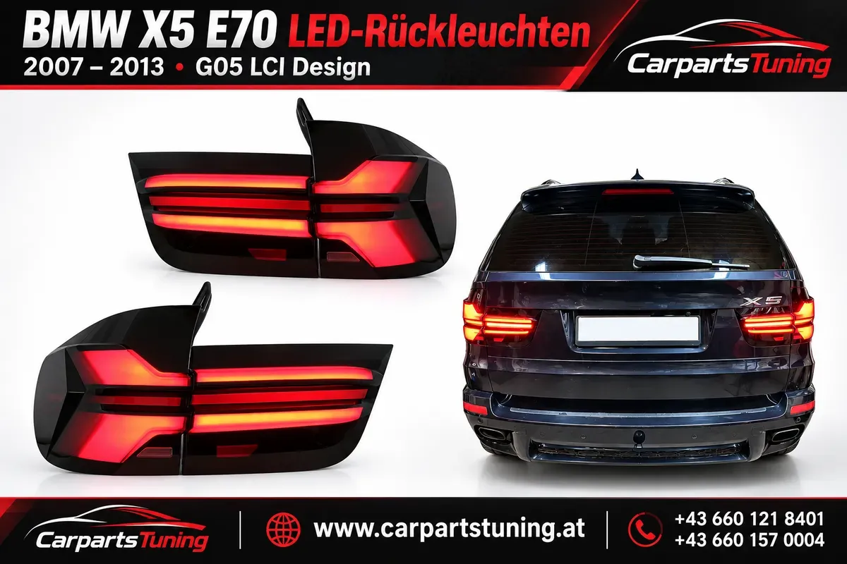 BMW X5 E70 LED-Rückleuchten | 2007-2013 | G05 LCI Design