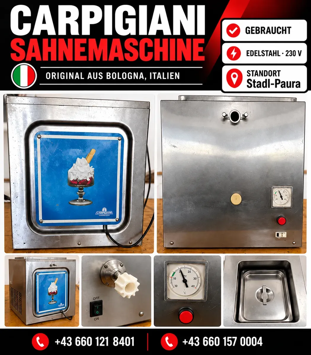 CARPIGIANI Sahnemaschine - Bologna / Italien - Edelstahl - professionelles Gerät