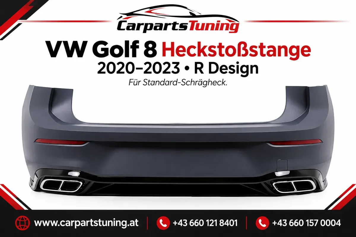 VW Golf 8 Heckstoßstange | 2020-2023 | R Design | Schrägheck