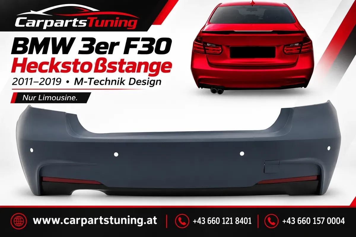 BMW 3er F30 Heckstoßstange | 2011-2019 | M-Technik Design