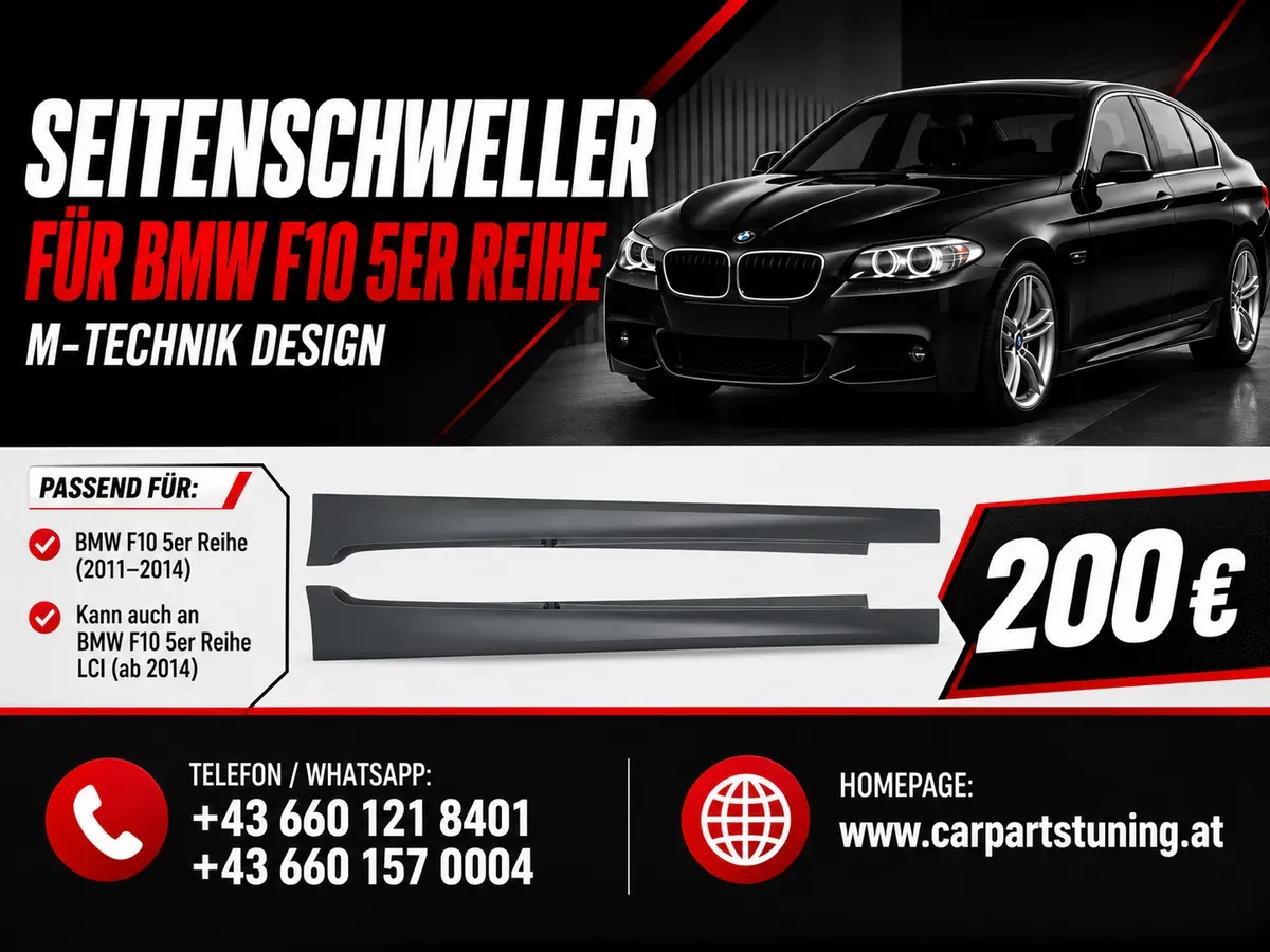 Seitenschweller passend für BMW F10 5er ab 2011 M-Technik Design