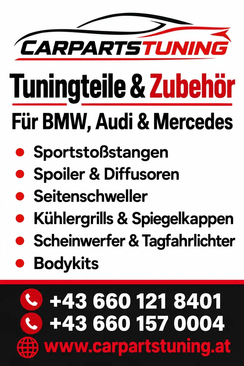 Tuning- und Ersatzteile für BMW, Audi und Mercedes