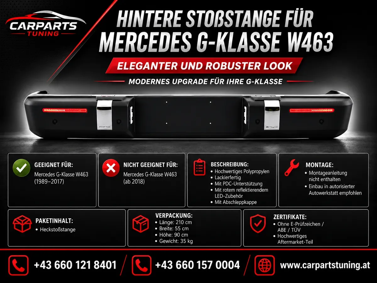 Mercedes G-Klasse W463 Heckstoßstange G63 Design | 1989-2017