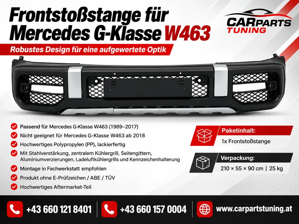 Mercedes G-Klasse W463 Frontstoßstange G63 Design | 1989-2017
