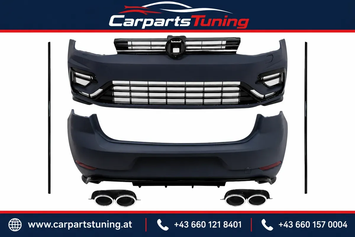 VW Golf 7 2013-2017 Bodykit R-Look - Chrom Dekor-Endrohre