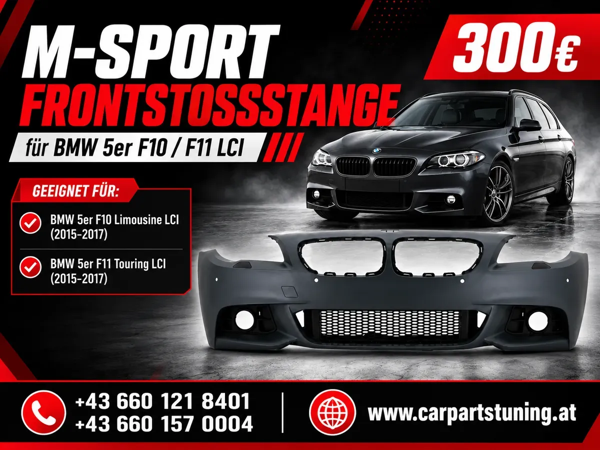 Frontstoßstange passend für BMW 5er F10 F11 LCI Limousine Touring (2015-2017) M-Tech Design