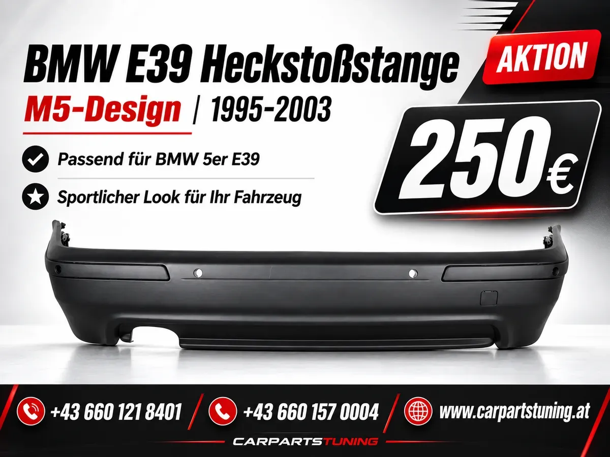 Heckstoßstange passend für BMW 5er E39 (1995-2003) M5 Design mit PDC