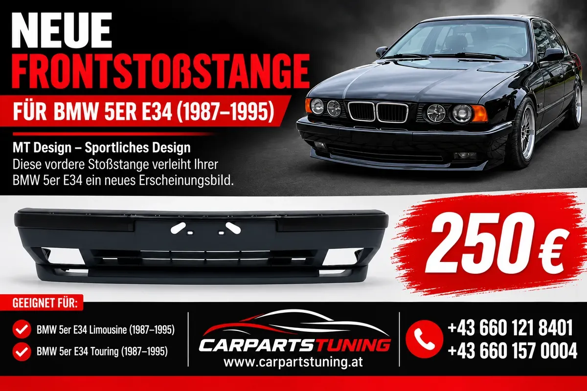 Stoßstange vorne passend für BMW 5er E34 (1987-1995) MT Design