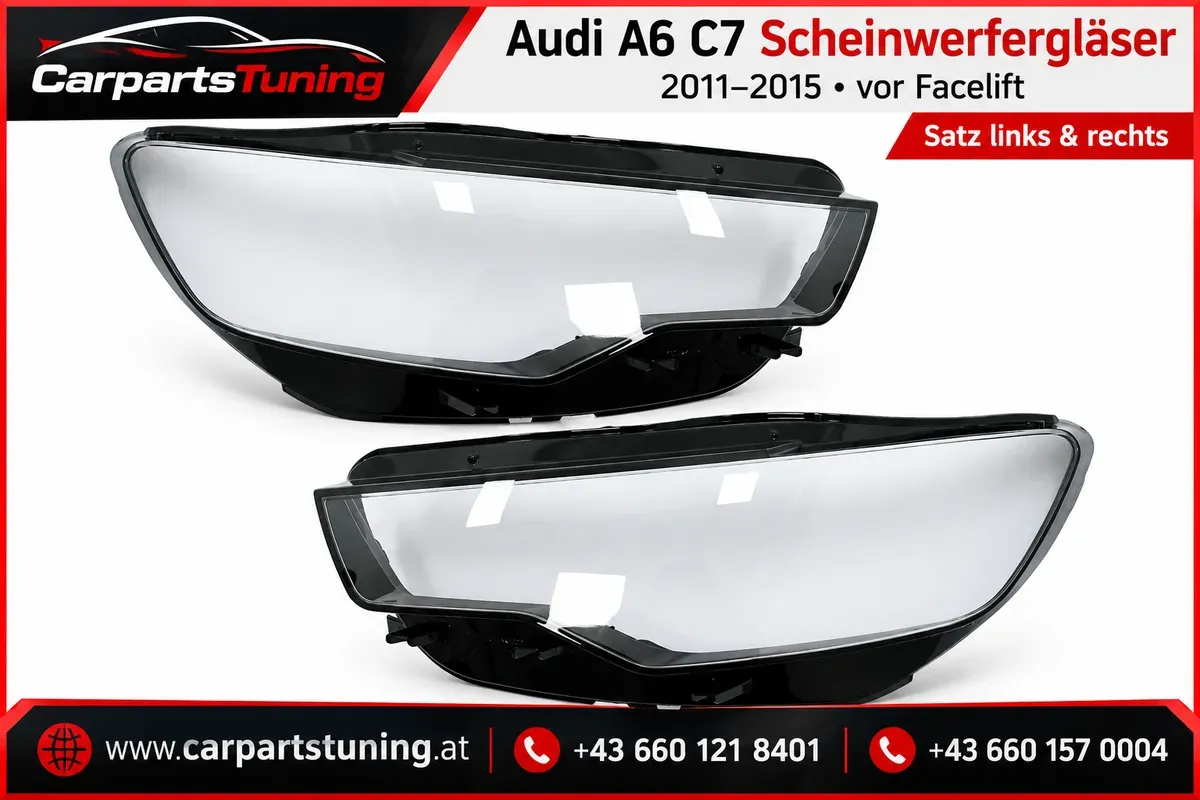 Audi A6 C7 Scheinwerfergläser | 2011-2015 | vor Facelift