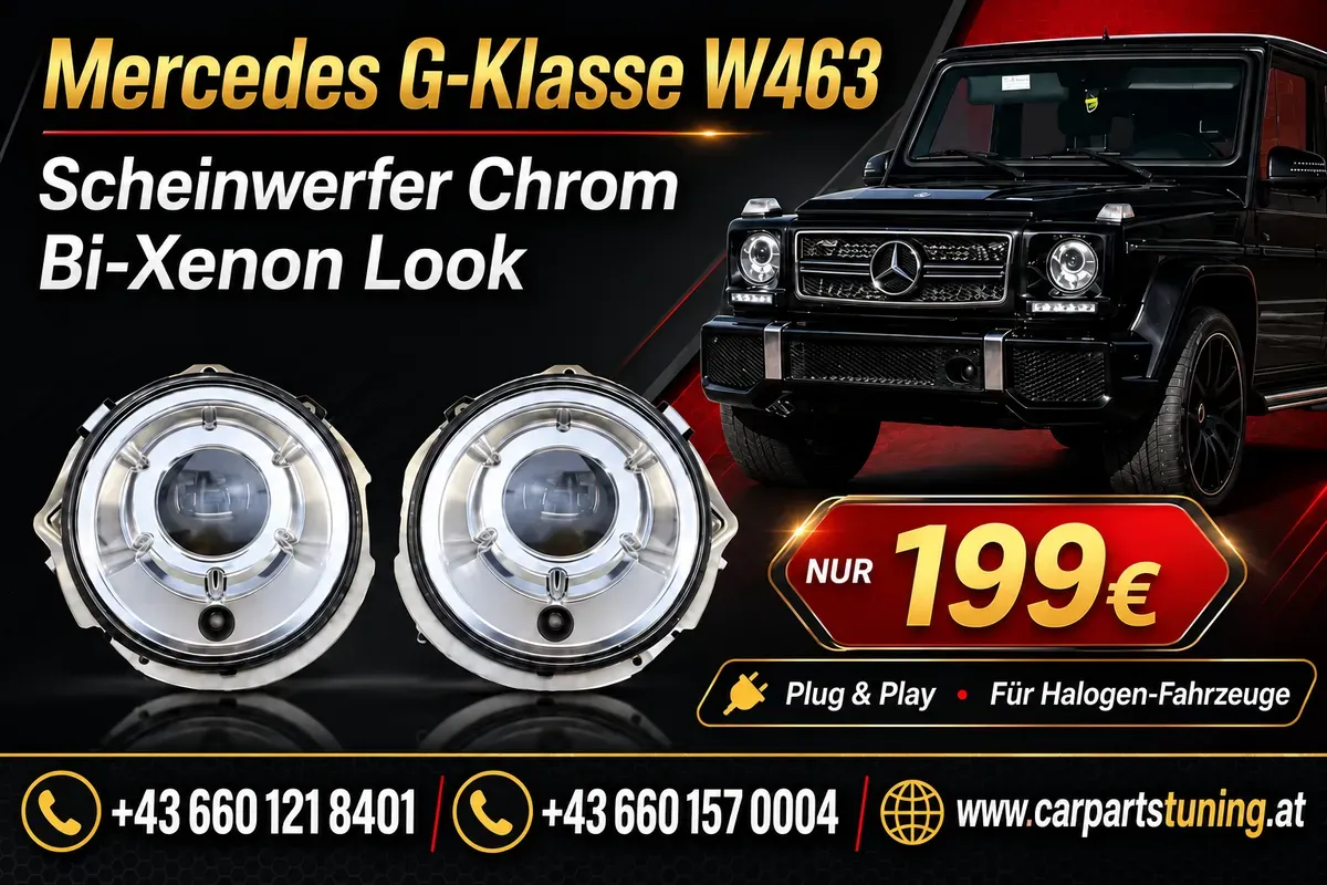 Mercedes G-Klasse W463 Scheinwerfer | Chrom | Bi-Xenon Look