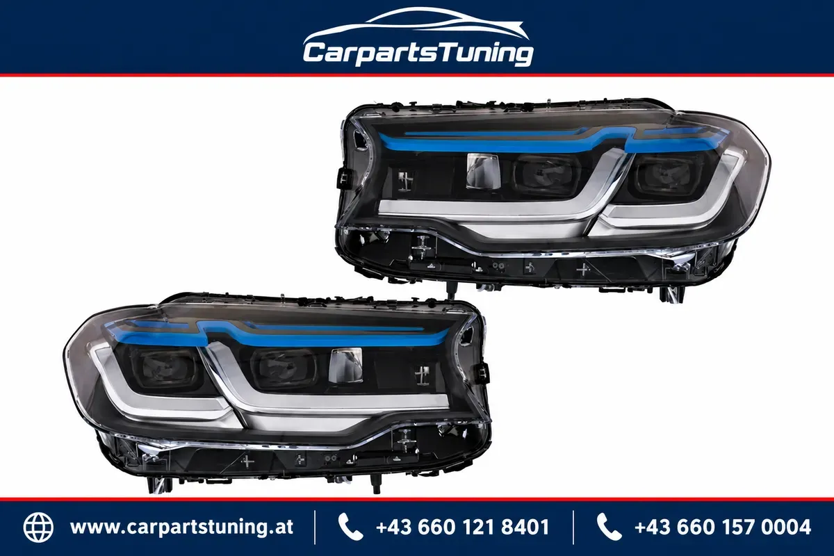 LED-Scheinwerfer passend für BMW 5er G30 G31 2017-2019 - LCI-Look, LHD