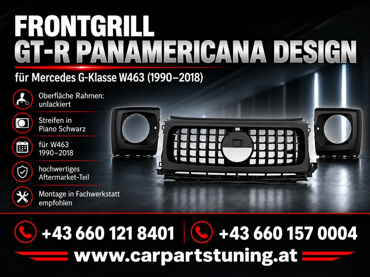 Mercedes G-Klasse W463 Frontgrill mit Scheinwerferblenden | 1990-2018