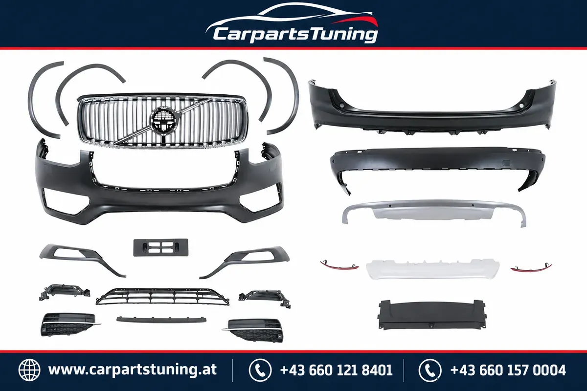 Bodykit passend für Volvo XC90 SPA 2015-2025 - R-Design-Look ohne AHK