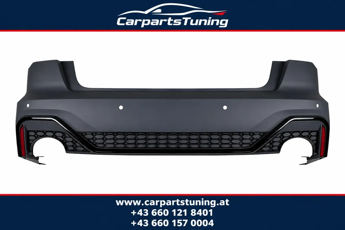 Audi A6 C8 4K Limousine Heckstoßstange Diffusor Endrohre RS-Look ab 2018